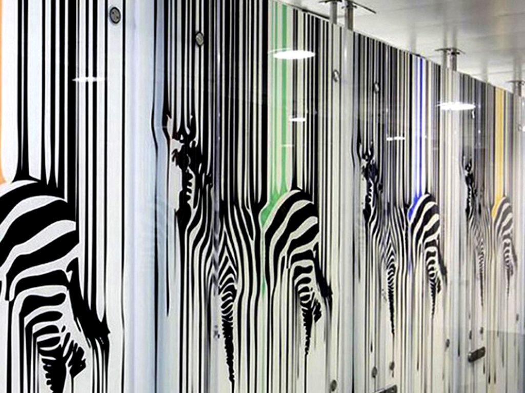 Digitally Printed Glass Walls